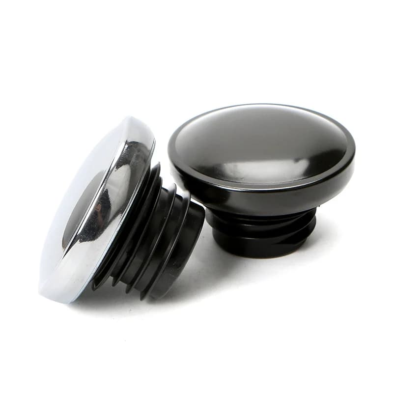 Tappo serbatoio carburante ventilato per moto coperchio serbatoio olio combustibile per Harley Sportster 883 XL Dyna Softail filettatura destra liscio nero
