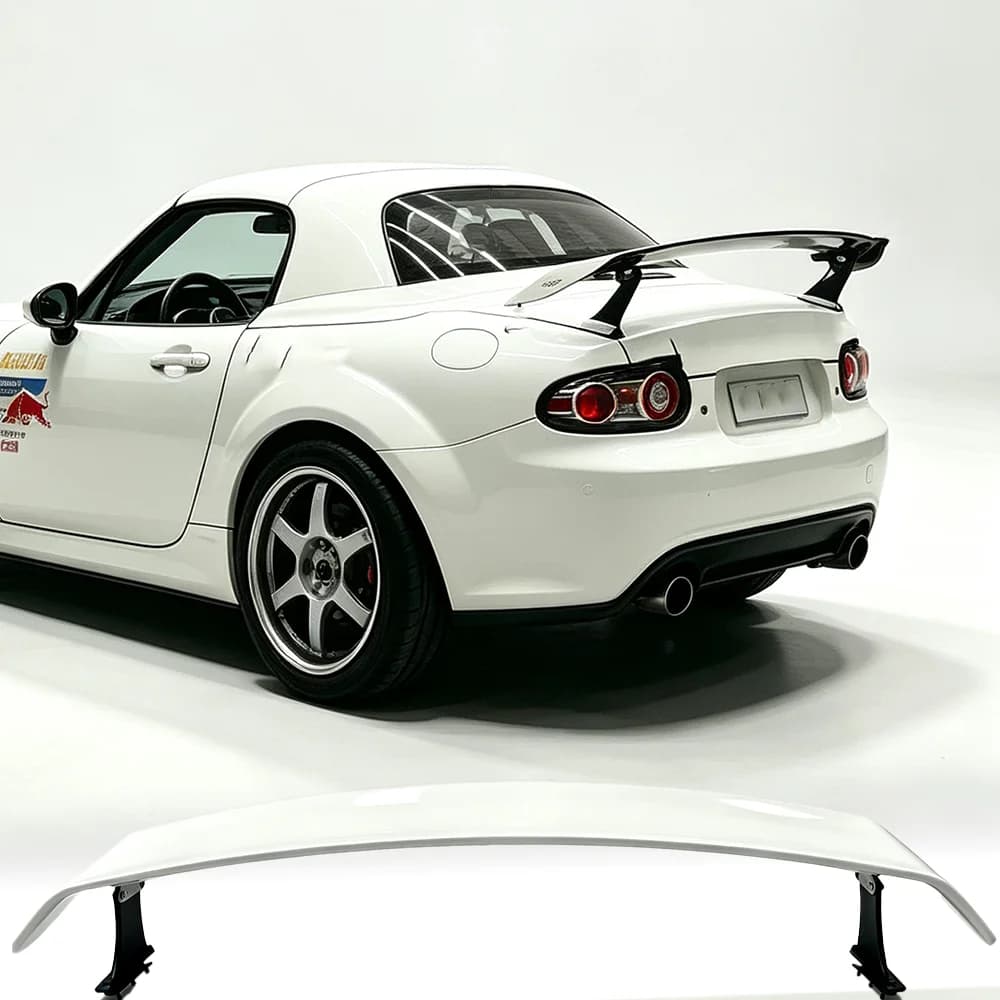 for Mazda MX5 pure carbon brazed rear spoiler luggage trunk tail fiberglass 2009-2015 rear wing modification accessories