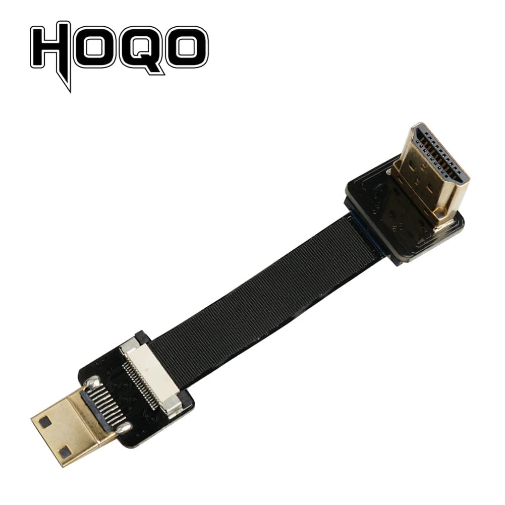 HDMI compatible tape cable, flexible flat cable connector for Orange Pi Micro HD/Mini HDm female FFC 90 degrees