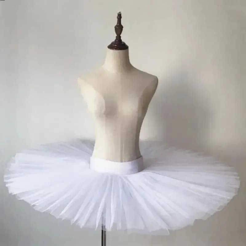Professional Tutus Adult Child Stiff Pancake Half Ballet Girls Practice Skirts Kids White Platter Tutu 6 L NM34