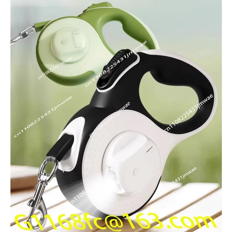 Small and Medium-sized Dog Leash with Light Automatic Retractable Walking Leash To Prevent Slipping When Going Out