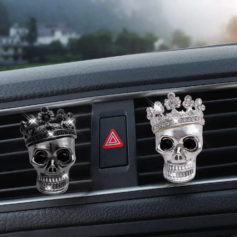 New style skull auto perfume bottle air conditioning exit perfume auto perfume auto interior accessories car fragrance