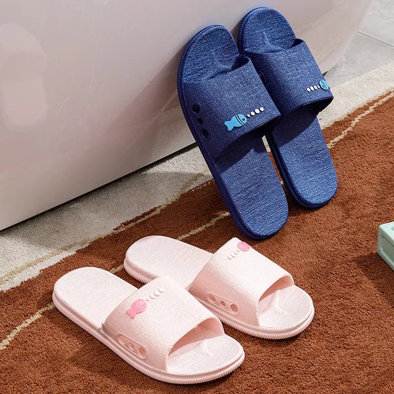 Hard Bottom Slippers Indoor Bathroom Waterproof Outdoor Wear Resistant Slip-Resistant Home Slippers Spring Summer Autum...