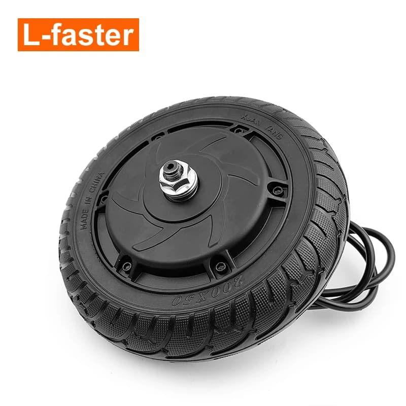 DIY Electric Scooter Solid Tire Wheel 30 Km/h 8 Inch 36V 48V 350W Brushless Gearless Hub Motor Spare Part for Scooter