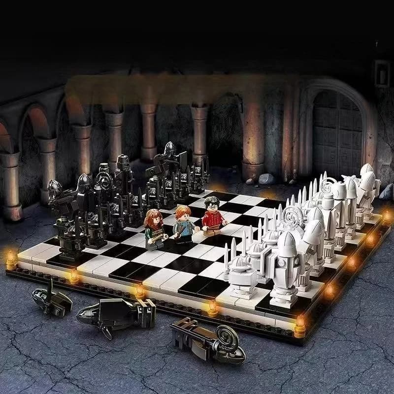 Nuovo Gioco da Tavolo Wizard Chess 2026 con Personaggi Anime, Statuette d'Azione, Ornamento da Scrivania, Regalo Personalizzato per Bambini