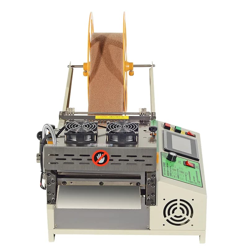 Fully‑Automatic Tape Cutting Machine, Hot & Cold Cutter for Velcro Webbing, Zippers & Rubber Bands