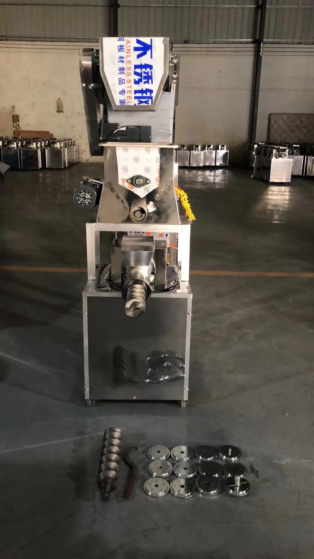 Linea Automatica per la Produzione di Pasta, Macchina Industriale HJ-BK100 per la Lavorazione di Spaghetti e Maccheroni