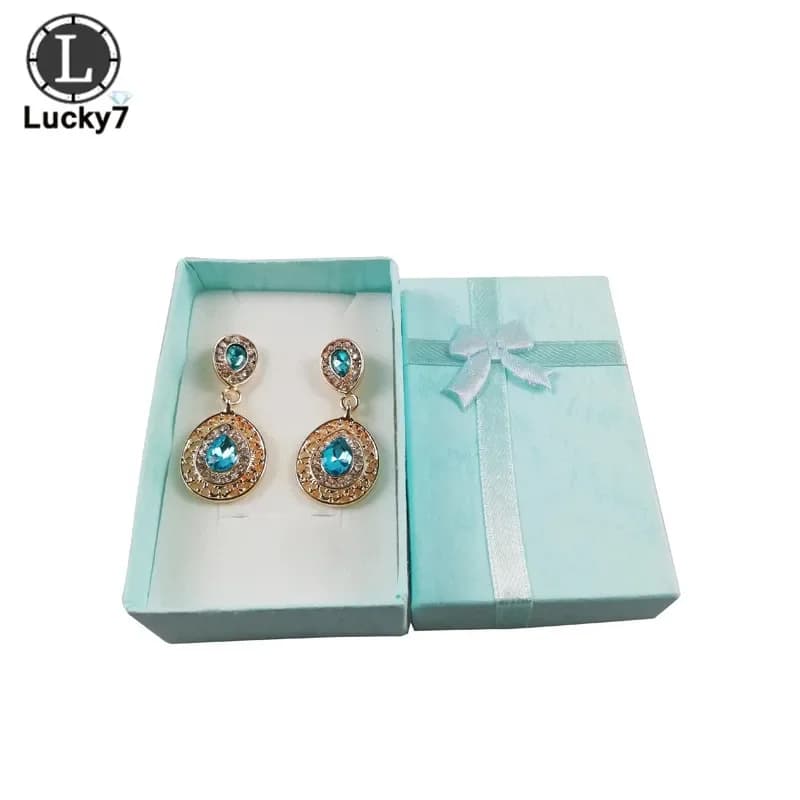 12 pz/lotto Set di Gioielli Scatola di Visualizzazione Per La Collana Orecchini Anello 5*8*2.5 cm Imballaggio Scatola Ombra Organizzatore di Gioielli