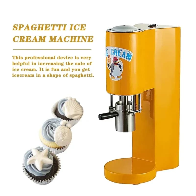 Pressa per spaghetti Macchina per gelato Stampo per pasta Italia Gelato Noodle Gelatieri Macchina per fare gelato elettrica