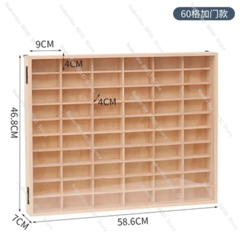 Exhibitor in Legno Massello per Blind Box, Scaffale Porta Modellini Auto, Vetrina a Cupola, Organizer for Collection Objects