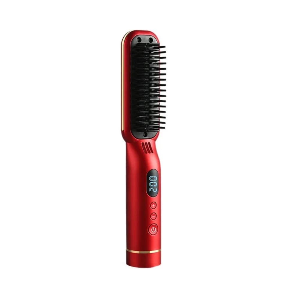 Wireless Portable Hair Plate with 8 Temperature Settings, Type-C Smooth comb with Mini LCD Display