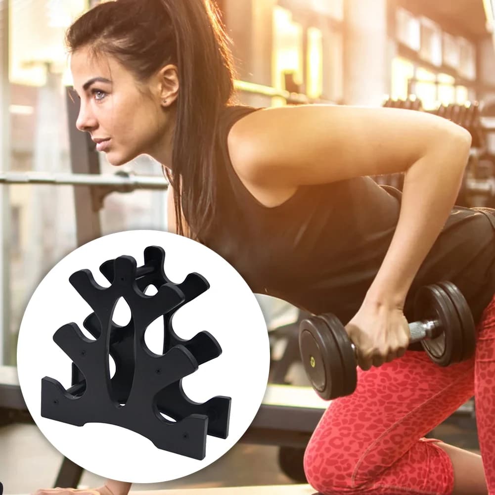 Organizzatore Compatto per Pesi, Supporto per Manubri, Solo Rack Piccolo per Pesi per l'Organizzazione della Palestra Domestica