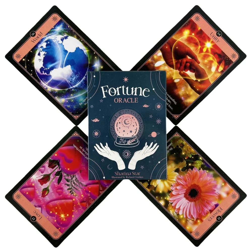 Carte Oracle della fortuna A 36 Tarocchi Visioni inglesi Edizione divinazione Viola Simpatico mazzo Borad Giochi di società