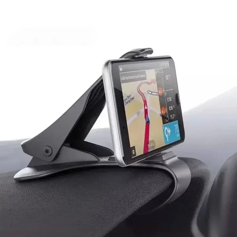 Supporto per telefono per auto Navigazione GPS Supporto per telefono da cruscotto per telefono cellulare Supporto pieghevole per clip Supporto per supporto universale