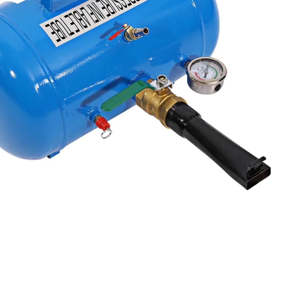 Pompa Gonfiatore Blaster da 5 Galloni, Sedile per Pneumatici, Serbatoio d'Aria per Tutti i Tipi di Pneumatici, Auto, Trattori, Camion