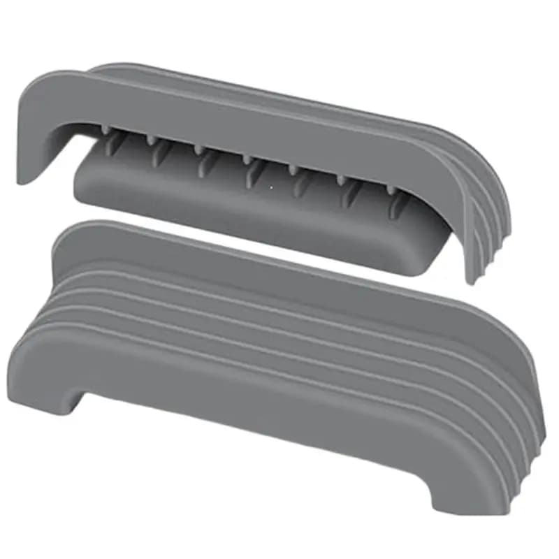 LLCS-Per Ninja Crispi Glass Air Fryer, Copertura in Silicone per Manico, Impugnatura Resistente al Calore, Grigio