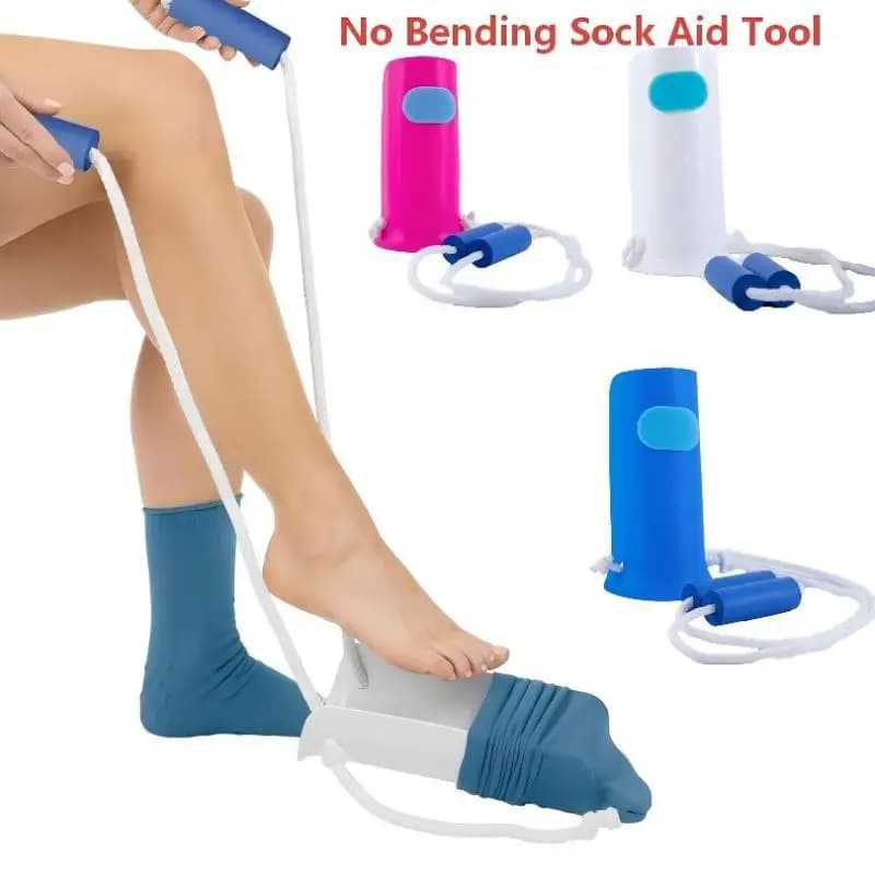 No Bending Sock Aid Tool Sock Aid Pulling Device Sock Helper Sock Donner For Elderly Pregnant Postoperative Patients Home Use