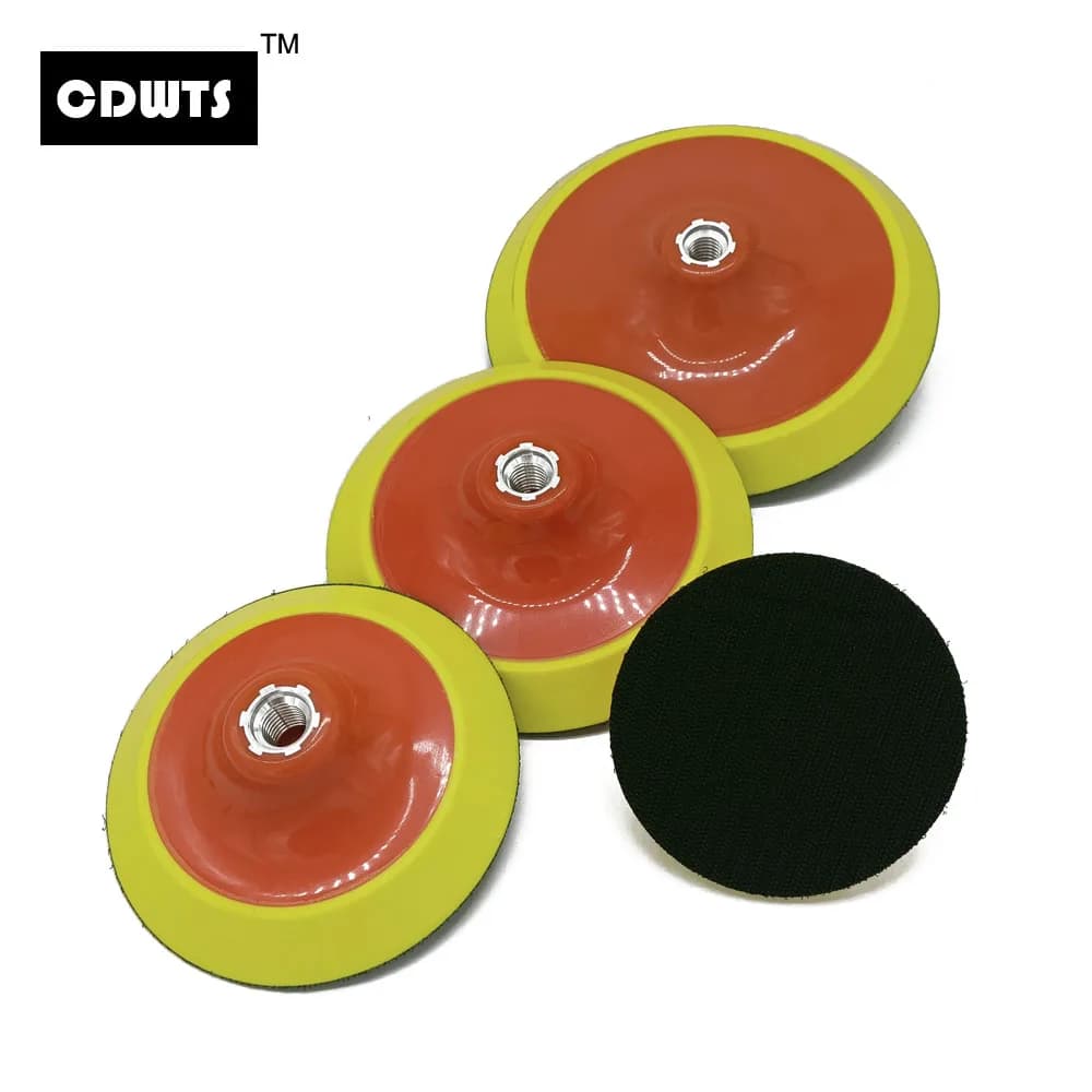 Piastra di supporto da 4/5/6/7 pollici M14 M58 Tampone abrasivo Supporto in plastica da 100/125/150/180mm per smerigliatrice e tamponi per lucidatura