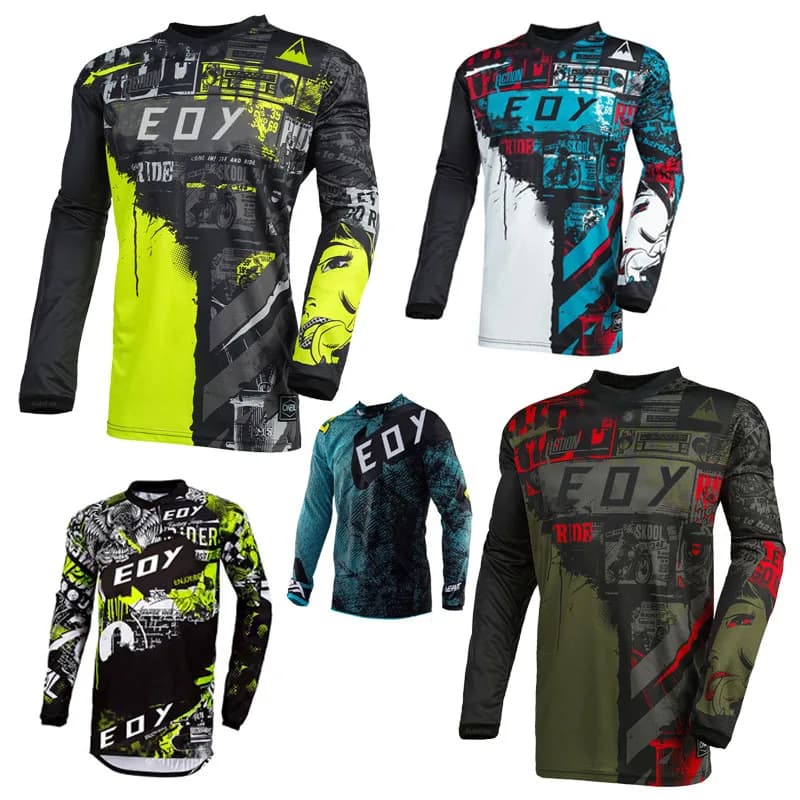 Motorcycle Jersey MTB Downhill Enduro Cycling Mountain DH Motorcycle Men Jersey Bicycle Cycling Jersey for Motorcycle