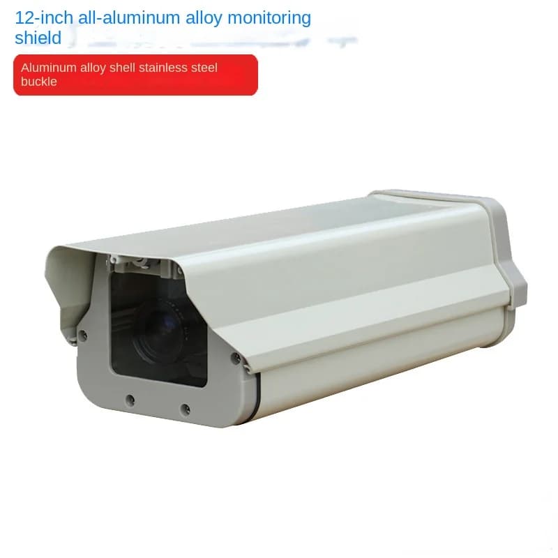 Custodia per telecamera CCTV di videosorveglianza impermeabile da 12 pollici 37x12.5x11cm custodia per esterni in lega di alluminio custodia di monitoraggio