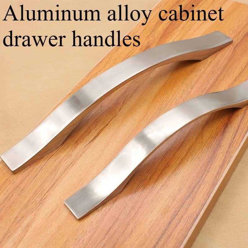 Maniglie per cassetti per armadietti in lega di alluminio Maniglie per porte per guardaroba hardware per mobili semplici e moderne in stile europeo
