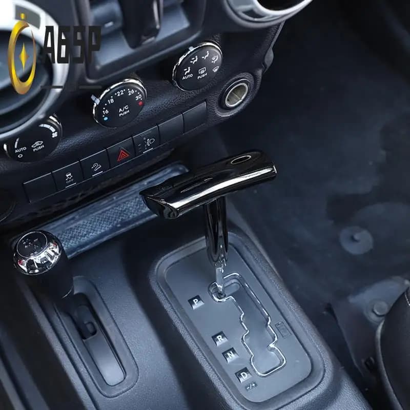 A65P-Aluminum Alloy T-Handle Shifter Shift Knob Gear Shift Lever For Dodge Charger Challenger Compass