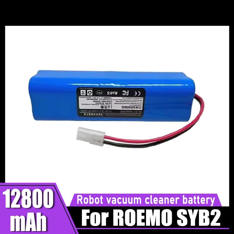 14.4V12800mAh, for ROEMO SYB2 robot vacuum cleaner replacement battery 4S2P lithium-ion battery pack