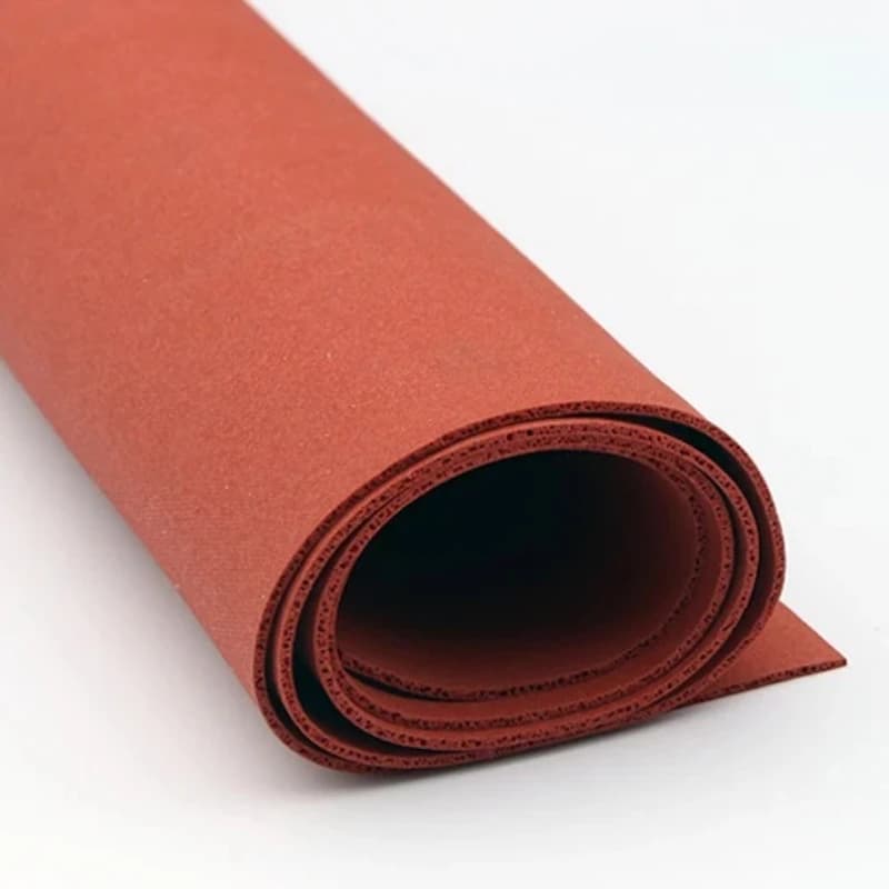 1 pz 1000x1000x4mm rosso schiuma di Silicone spugna piastra foglio bordo quadrato isolamento termico coperta striscia