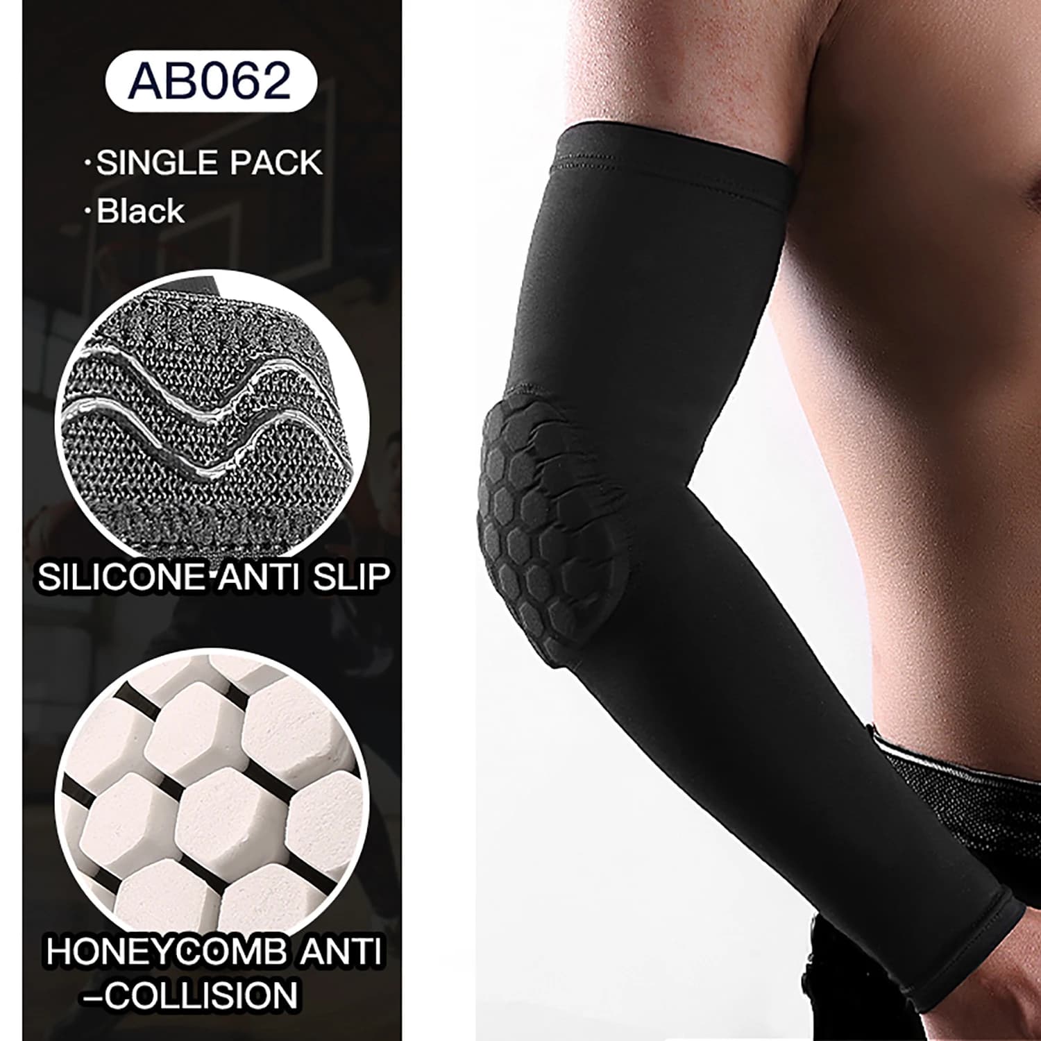 2 pcs sports elbow protection anti-collision honeycomb protection arm sleeve cycling fitness protective equipment