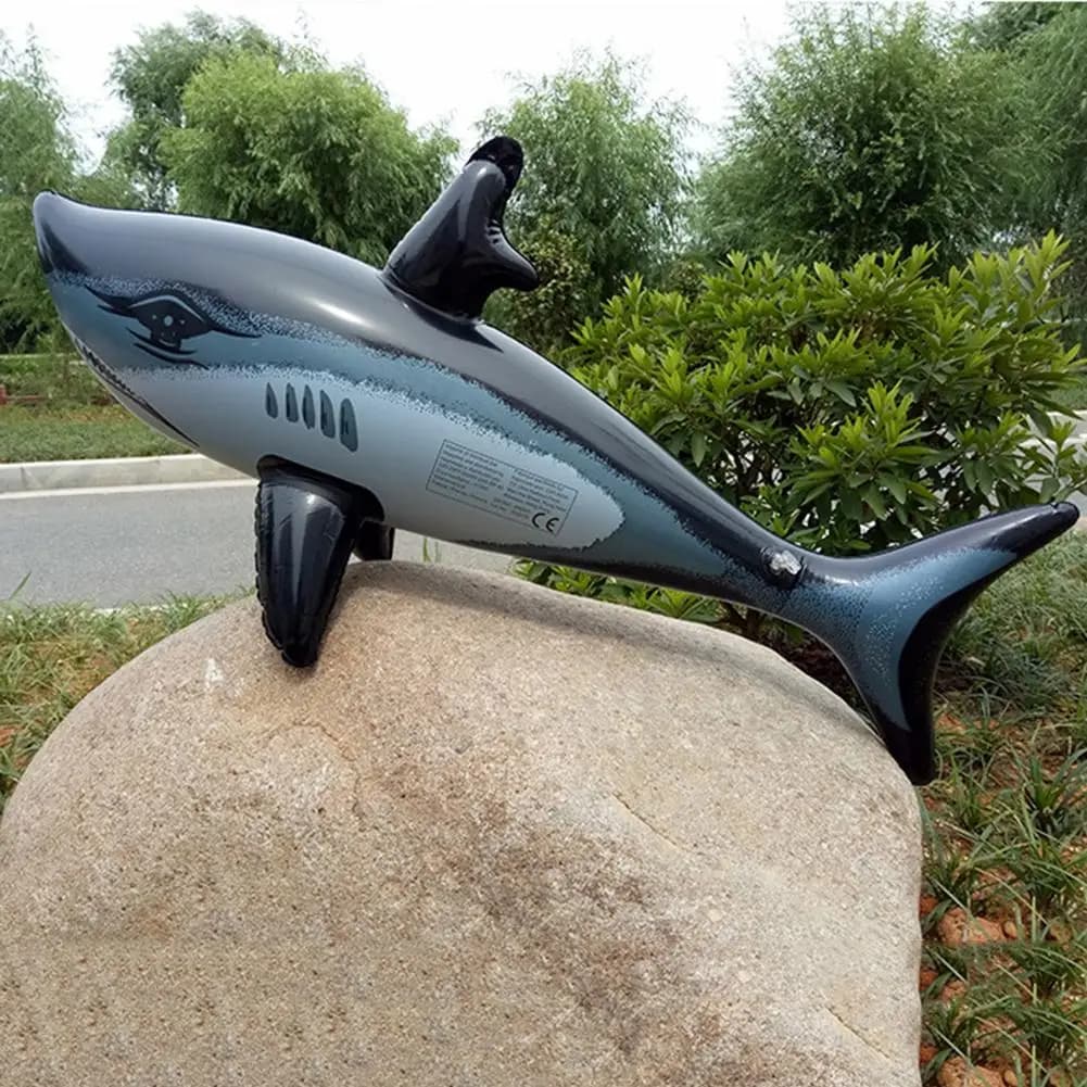 Giocattolo galleggiante per squalo galleggiante Bambini Adulti Piscina gonfiabile per acqua Simulazione Balena Pesce Animali Giocattoli Accessori per piscina