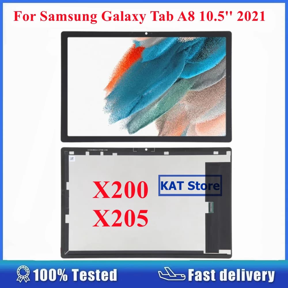 Compatibile Per Samsung Galaxy Tab A8 10.5 ''2021 X200 X205 Display LCD Touch Screen Digitizer Assemblea Completa di Ricambio