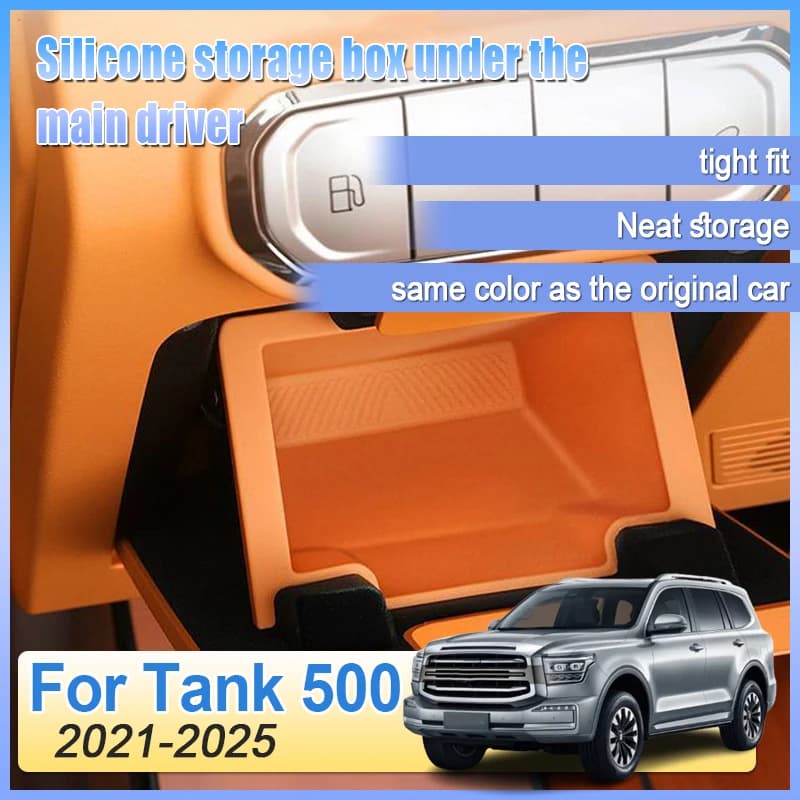 Per Tank 500 Accessori 2021 2022 2023 2024 2025 2026 P03 Scatola di immagazzinaggio di guida principale dell'auto Scatola di immagazzinaggio in silicone di guida principale automatica