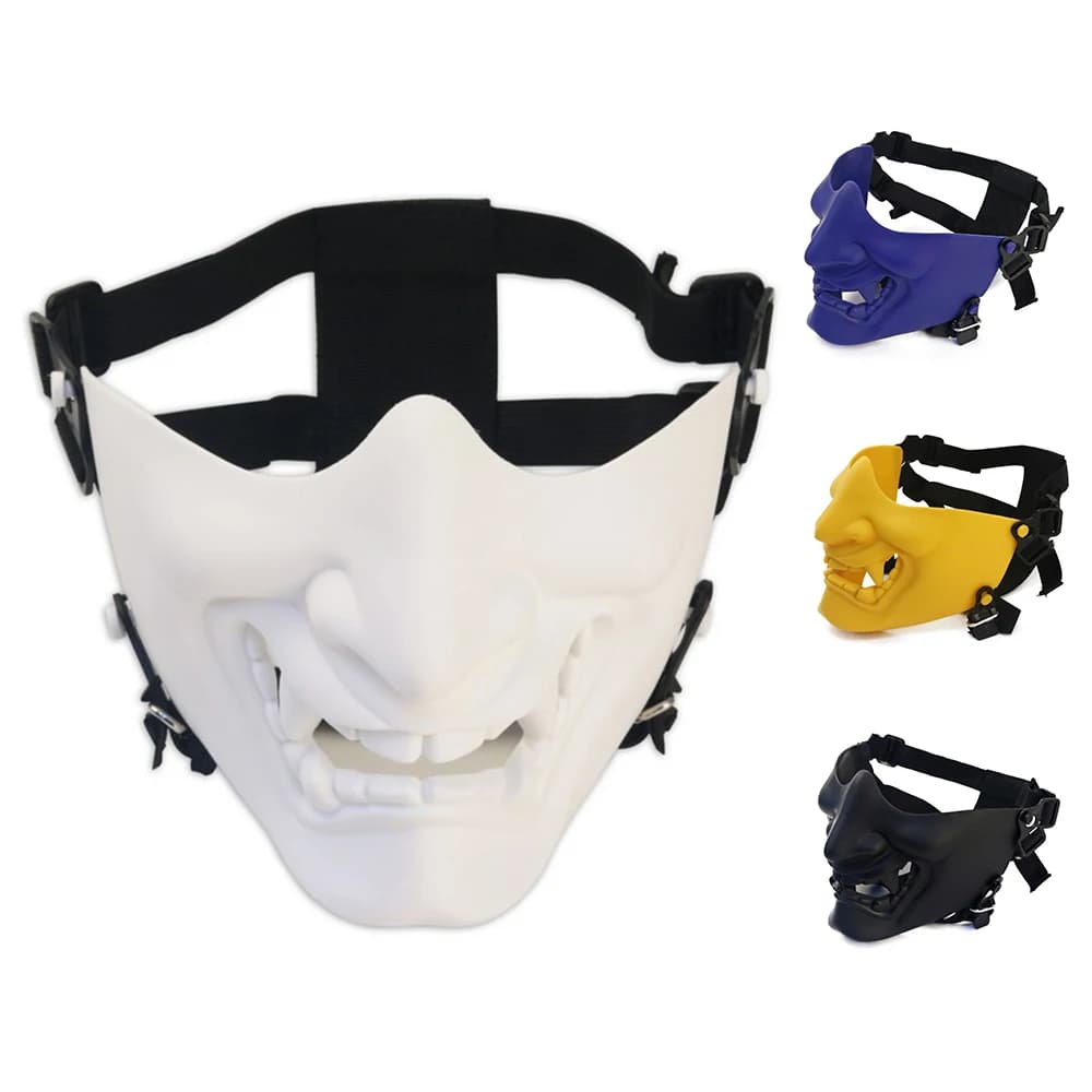 Maschera Tattica Mezza Faccia Ghostface per Paintball, Caccia e Airsoft, Maschera Protettiva per Casco