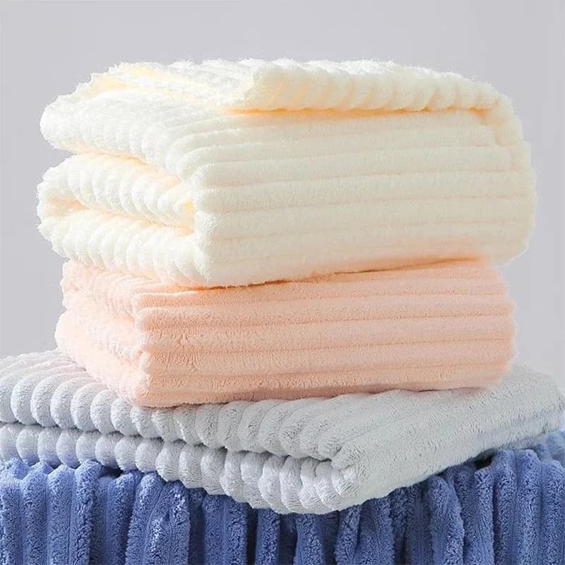 Asciugamano da Bagno Candy Bar per Uso Domestico, Morbido, Assorbente, Spesso, Non Perde Facilmente i Peli, in Velluto Corallo