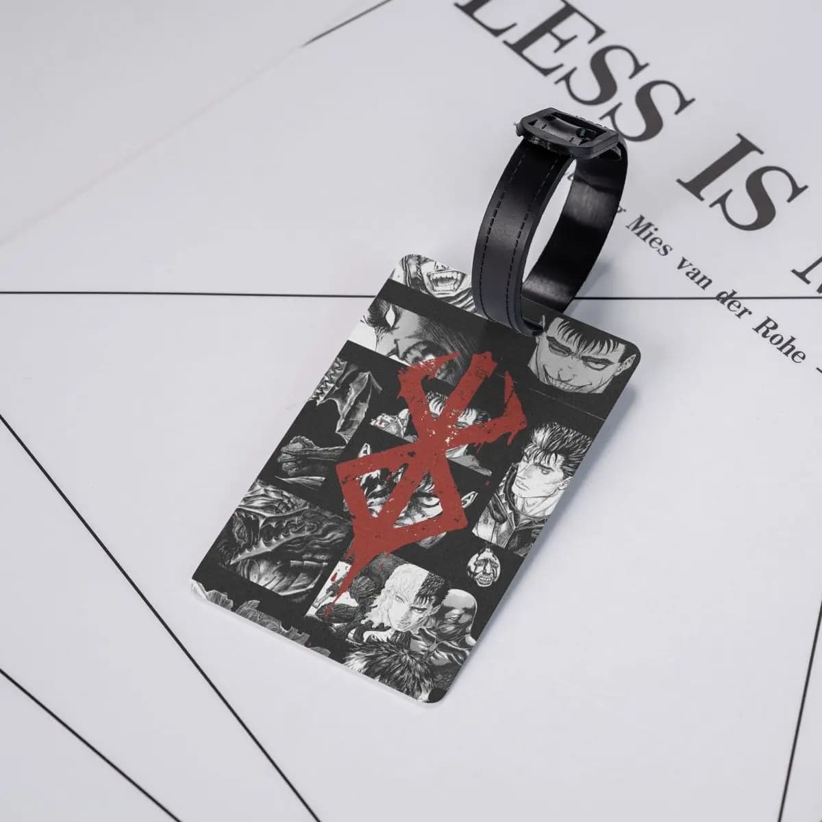 Etichette per Bagagli con Personaggi dell'Anime Giapponese Berserk, Accessori per Valigie, Tag per Bagagli da Viaggio con Nome e ID