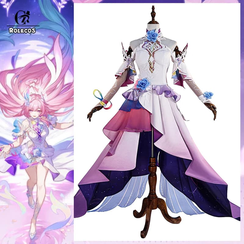 ROLECOS Game Honkai Star Rail Cyrene Costume Cosplay Increspature of the past Reverie Cyrene Women's Dress Halloween Party Dress