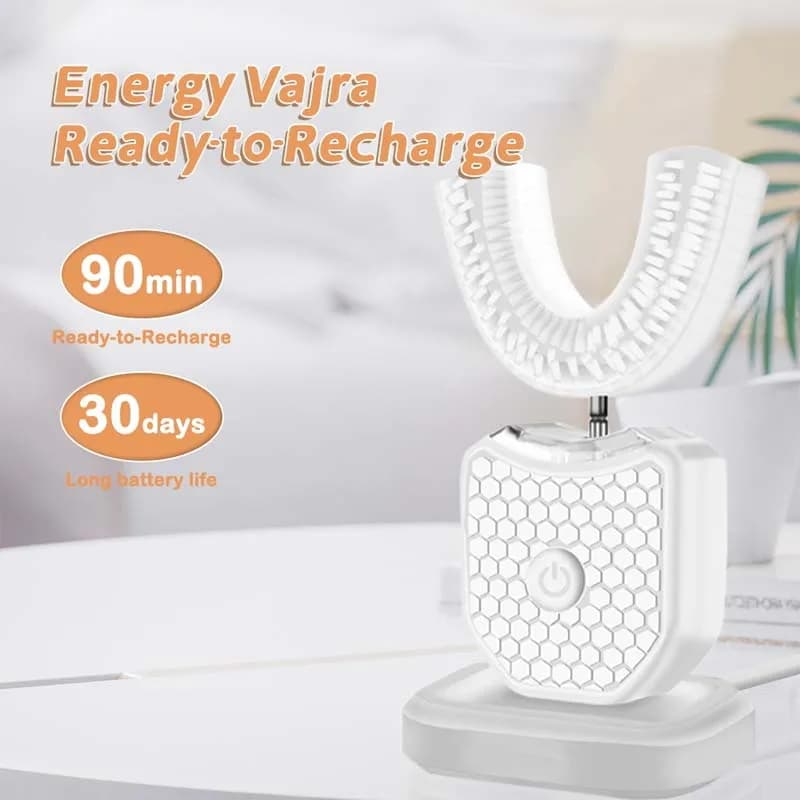 U-shaped electric toothbrush, Wireless, Sonic, for Adults, Portable, 360° ° Oral cleaning scraper