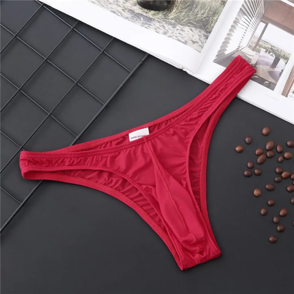 Slip da uomo Intimo da uomo estivo Custodia intima Perizoma traspirante Mutandine perizoma bikini ultra morbide a vita bassa