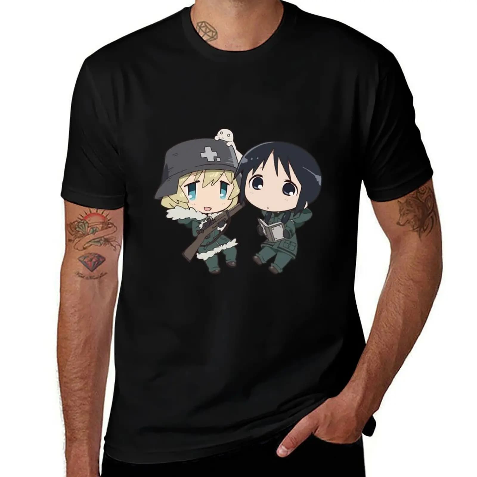 Yuuri e Chito - T-shirt da lavoro per ragazze con stampa 'Girl's Last Tour'