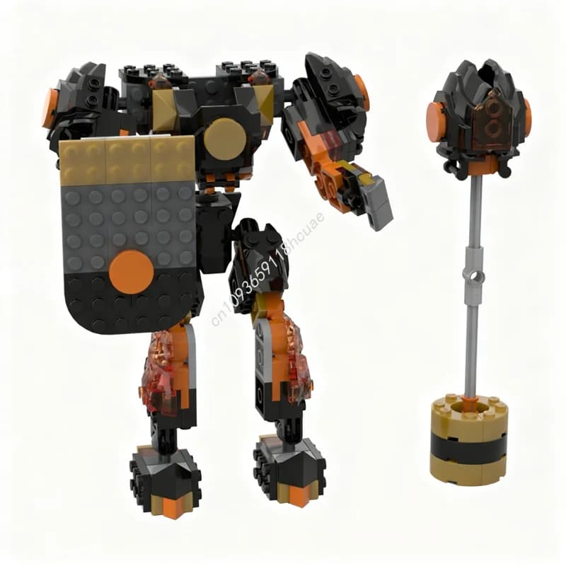 171 pz MOC Ninjago Cole S Guardian Mech Modello Building Blocks Giocattolo Costruzione FAI DA TE Educazione Creativa Idea Regalo Di Natale Mattoni