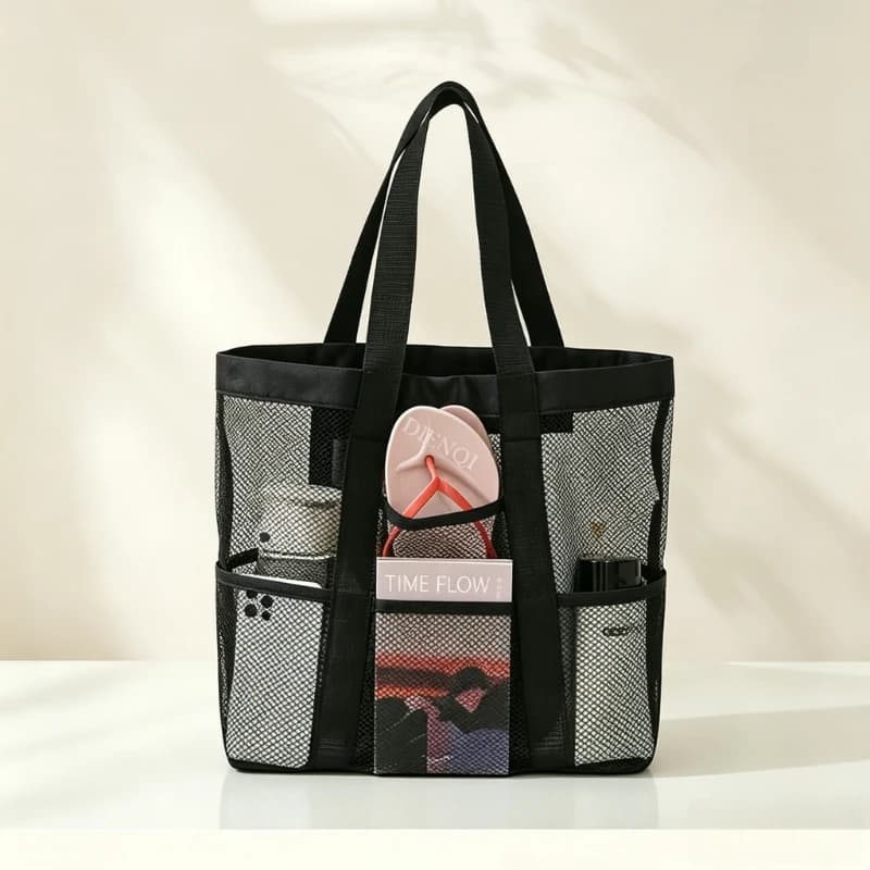 Women's Casual Tote Handbag Beach Bag large capacity Mesh Shoulder bag bags for women For Beach travel go shoping Storage bag