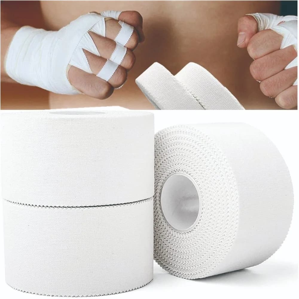 Adesivo per la cura del cotone impermeabile Lesioni da sforzo NO residuo appiccicoso Benda dentellata Benda sportiva Nastro adesivo per bendaggi