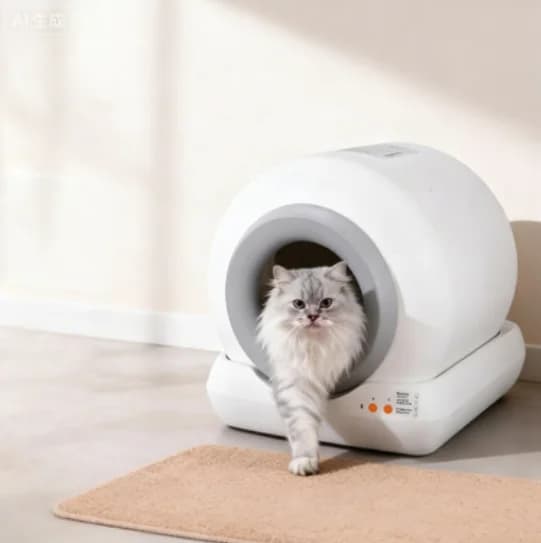 Lettiera per gatti con pulizia automatica intelligente, spazzamento automatico dei liquami e deodorizzazione, controllo intelligente tramite APP.