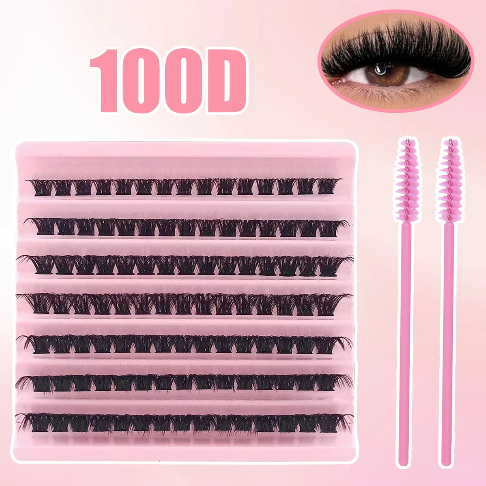 Plot Kit 100D 8-16mm 7 D Curve Files with Brushes, Voluminous Fin Eyelashes and Blowjobs
