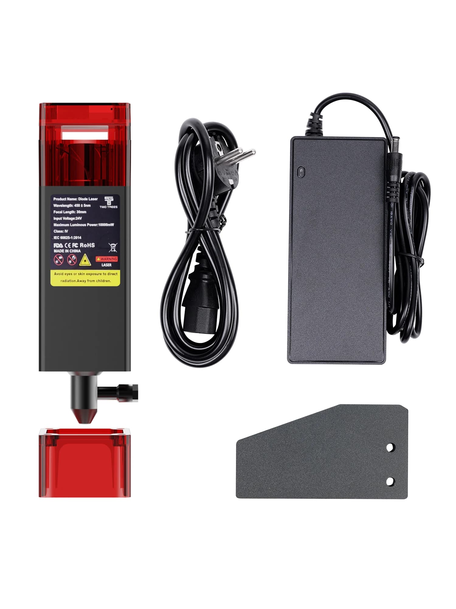 Blue light TTL module with 10 W laser head to two shafts 450 ± nm for TTS laser engraver for wood cutting metal engraving