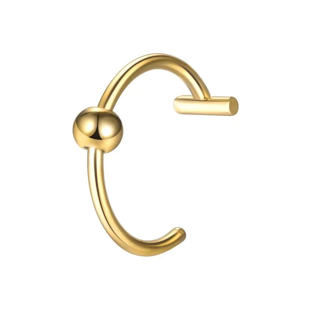 1PC moda acciaio inossidabile falso anello al naso non forato Hip Hop C clip anello per labbra gioielli per il corpo delle donne