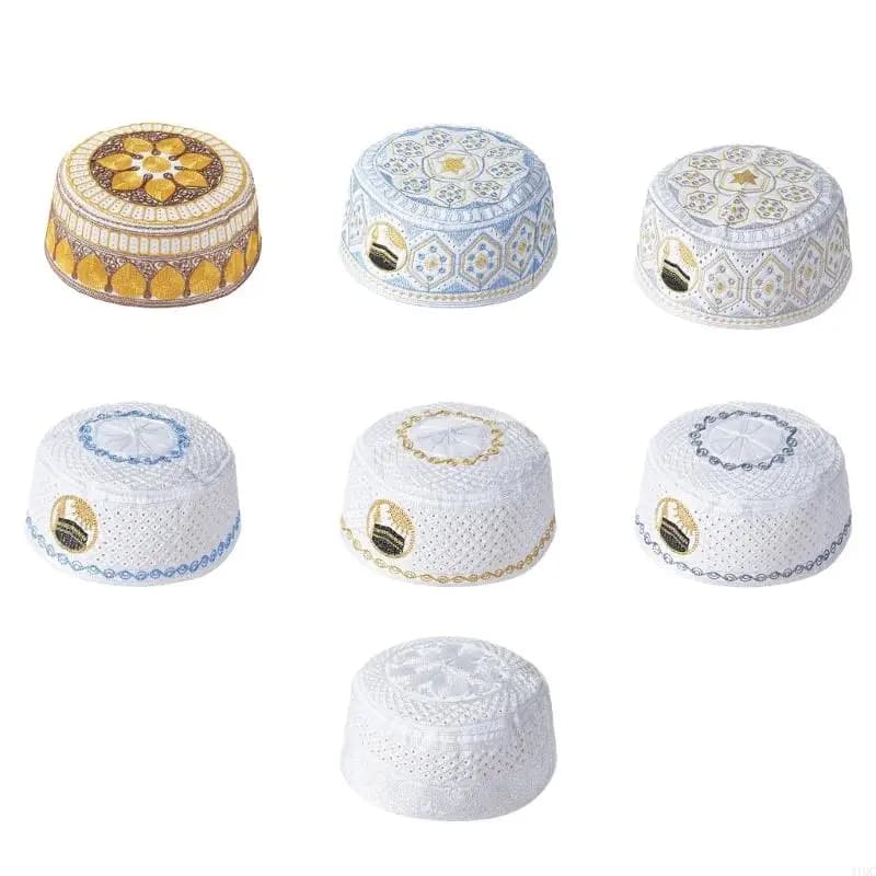 2025 New Lightweight Yarmulke Prayer Hat Durable Embroidered Fabric For Prayer