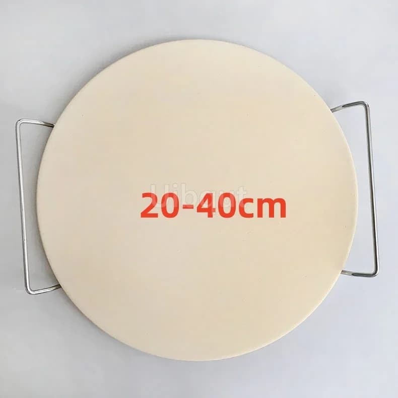 rectangle square round Pizza Stone with handle Baking Cordierite Plate Stone Bbq Grill Oven Cook Serve Pizza Bread Cheese-round