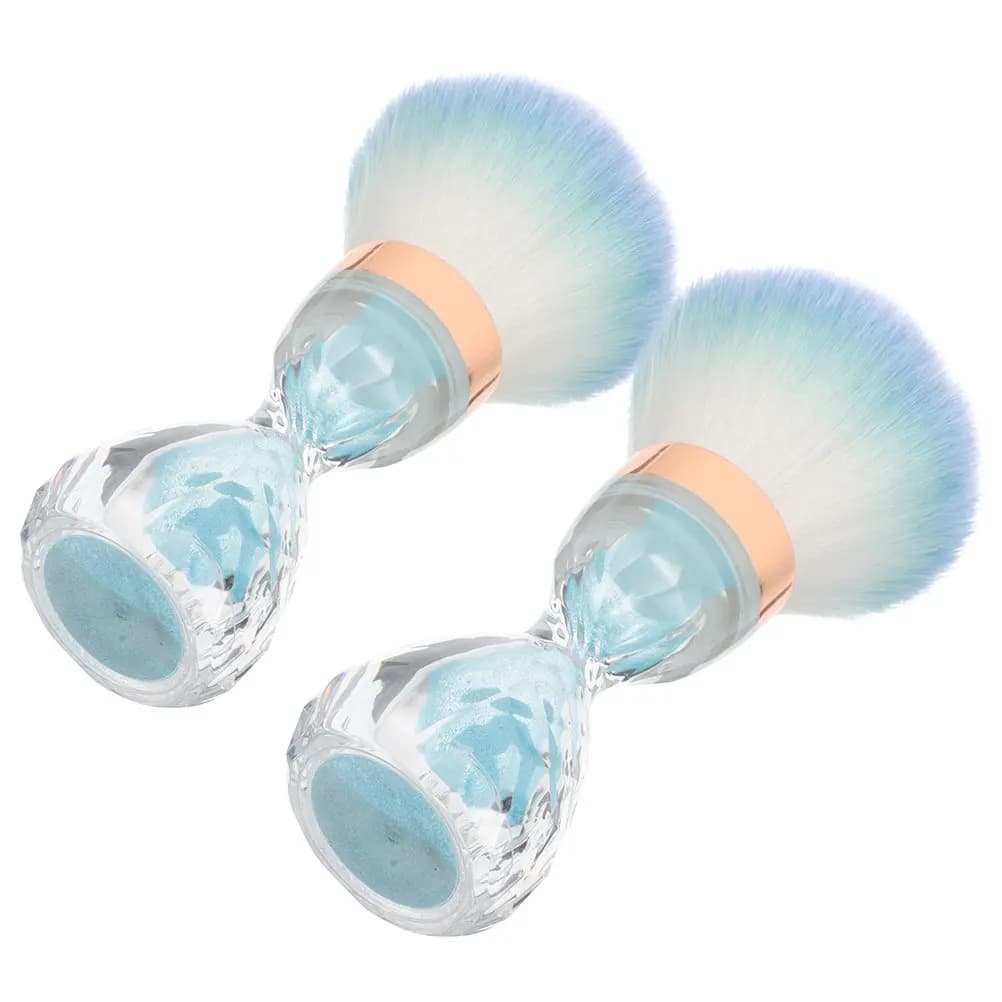 Spazzola morbida per unghie con testa grande e impugnatura ergonomica per una pulizia efficiente del smalto, strumenti per il trucco, accessori di bellezza essenziali