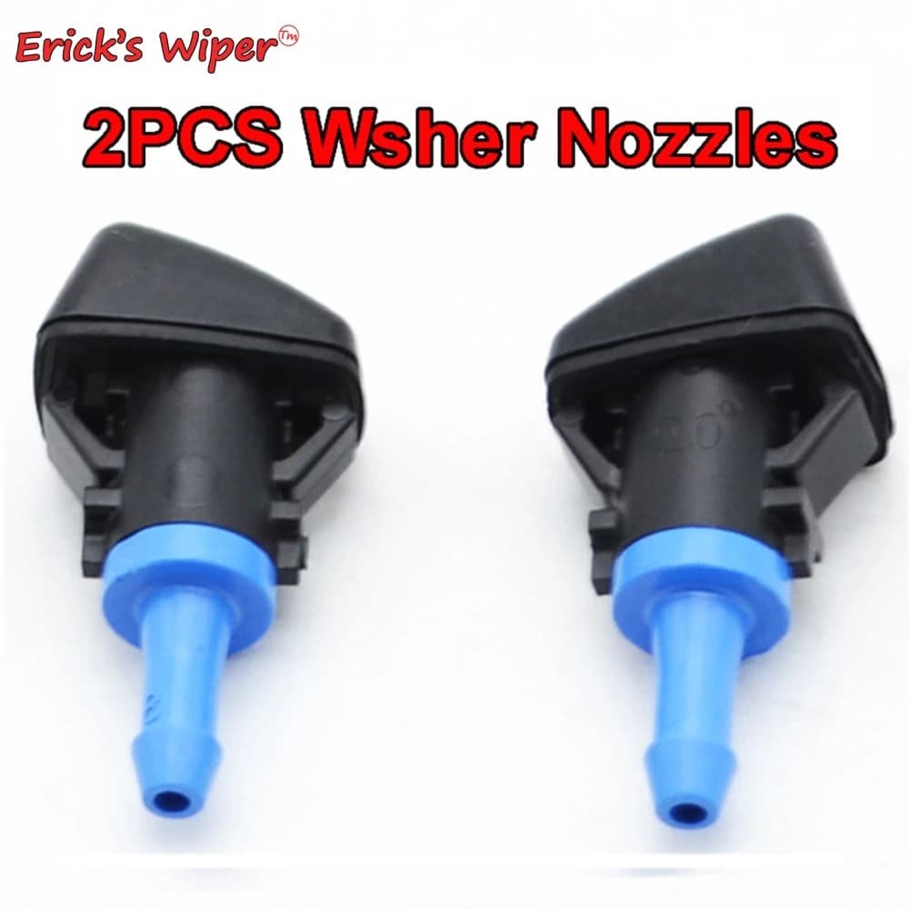 Erick's Tergicristallo 2 Pezzi Parabrezza Anteriore Tergicristallo Rondella Ugello Jet Per Jeep Patriot Compass MK49 2008 - 2016 Cofano Acqua Spruzzatore di Acqua